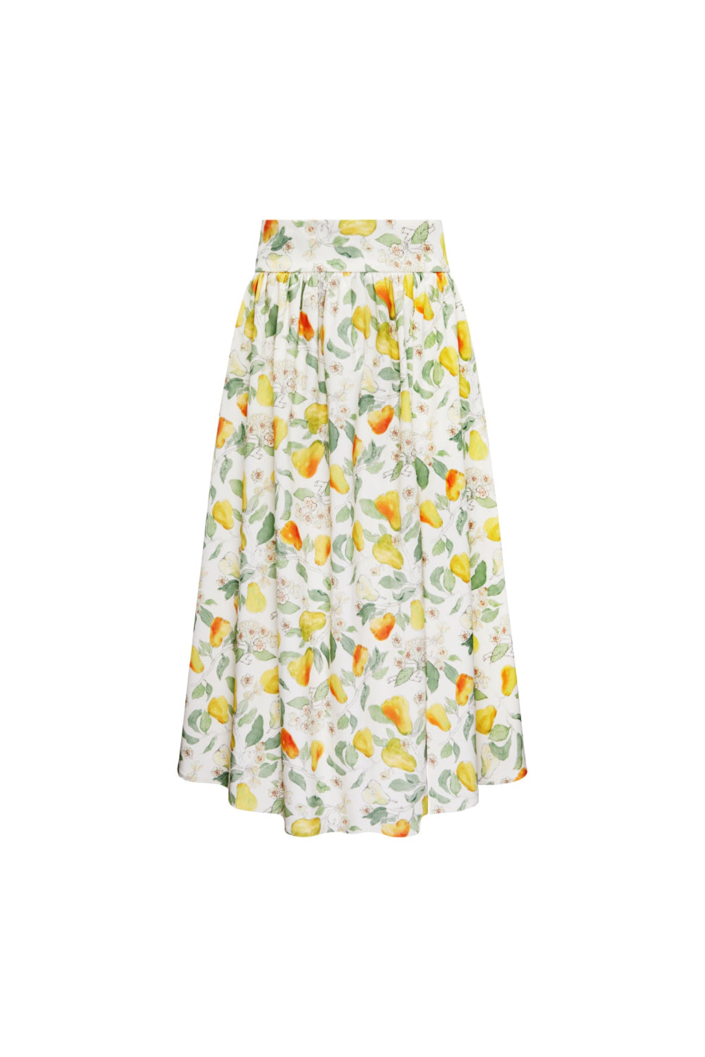 Spódnica Sandrelli w autorski print gruszek – packshot produktu MAG NOLLY.