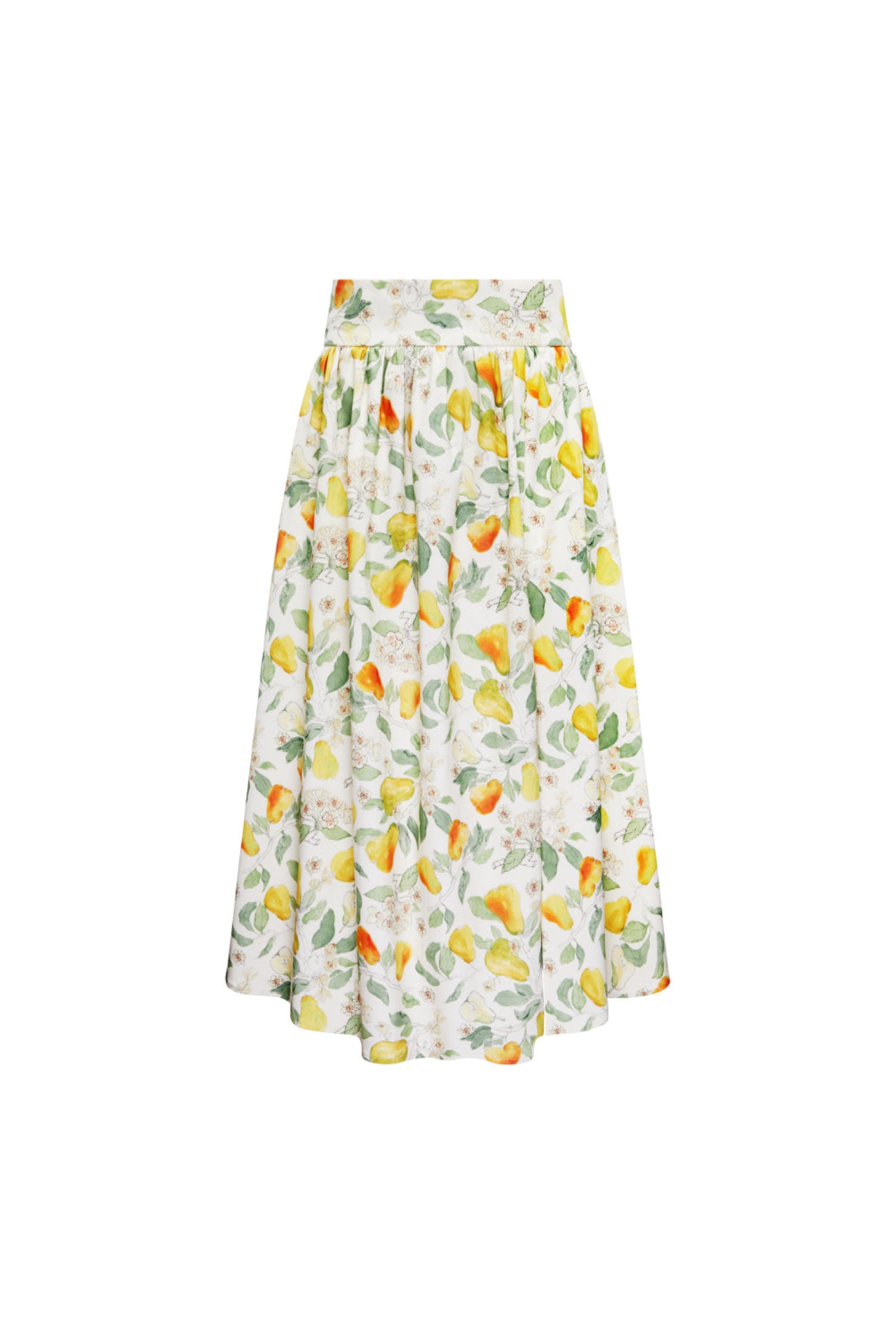 Spódnica Sandrelli w autorski print gruszek – packshot produktu MAG NOLLY.